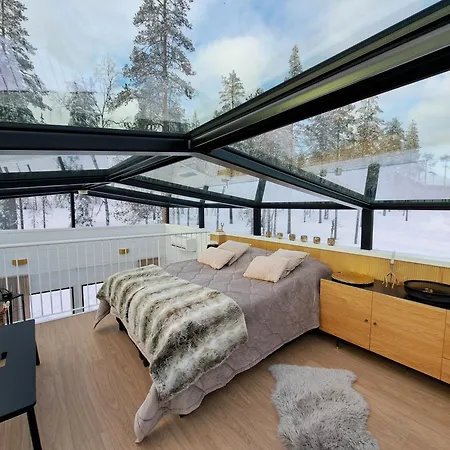 Huvilat Sky Igloo With Private Sauna And Hot Tub Levi